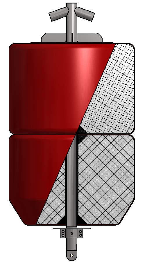 CHAIN TROUGH SUPPORT BUOY