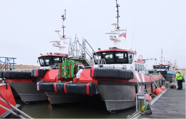 Equipements Défenses de Vedettes Ocean 3 - Wind Farm Support Vessels MPI Fleet