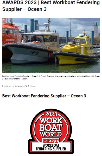 Workboat Fendering Award